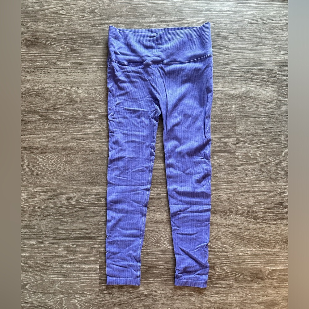 Ribbed high rise leggings